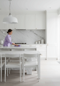 House cleaner in modern Seattle home – BBK Cleaners